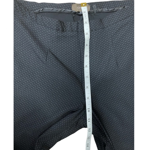 Crosby Navy Stretch Pants Geometric Dot Pattern Workwear Chic Smart Casual - 6 - Picture 6 of 11